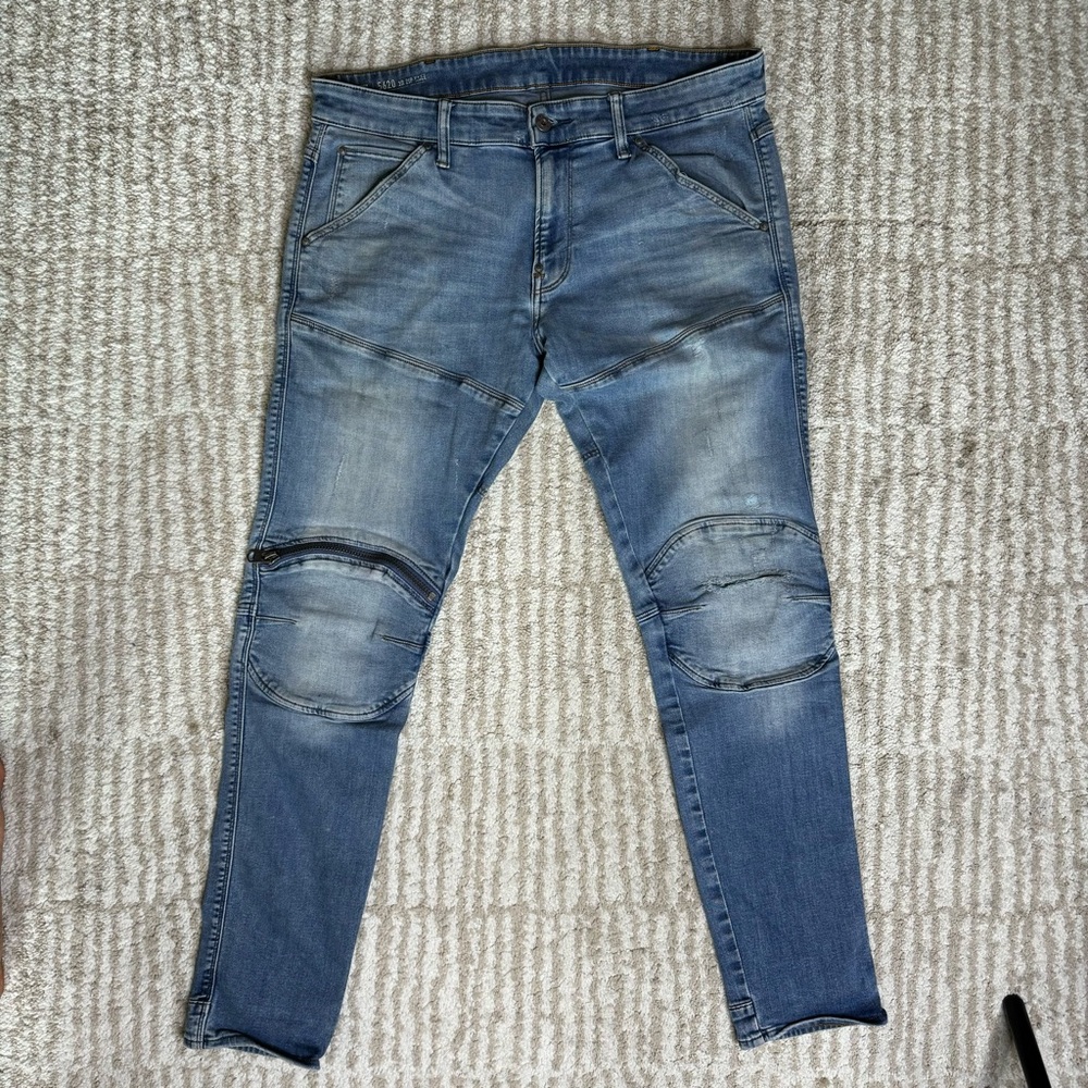 G-Star Raw Skinny Blue Jeans Size 34x32